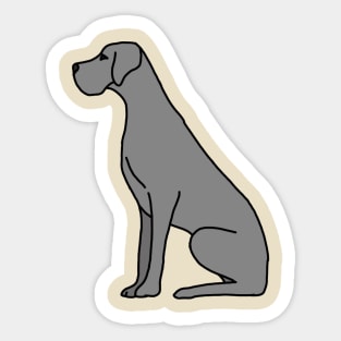 great dane pocket tee Sticker